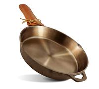 Modern Innovations 10 Inch Cast Iron Skillet, Pre-Seasoned Smooth Polished Surface, Heavy-Duty, Naturally Non-Stick 100% Cast Iron Frying Pan- Saute, Sear & Grill on Campfires, Stoves & Ovens