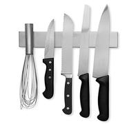 Modern Innovations 10 Inch Stainless Steel Magnetic Knife Bar with Multipurpose Use as Knife Holder, Knife Rack, Knife Strip, Kitchen Utensil Holder, Tool Holder, Art Supply Organizer, Home Organizer