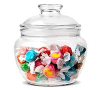Modern Innovations 40 oz Candy & Cookie Jar with Lid, Premium Acrylic Clear Apothecary Jar, Wedding & Home Décor Centerpiece Cookie Candy Buffet Decorative Kitchen