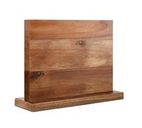 Modern Innovations Magnetic Knife Block, Double-Sided Magnet Knife Holder Stand, with Strong Enhanced Magnets, Kitchen Counter Organization Storage Rack, Wood Stand, Utensil Holders