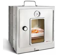Modern Innovations Portable Camping Oven, Folding Camping Stove for Baking Cinnamon Rolls, Breads, and Muffins, Outdoor Portable Oven for Use with Wood Burning Fire, Propane Stoves, Campers, and More