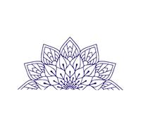 Modern Interior Decor Murals Mandala Wall Stickers for Kids Bedroom Home Decoration Decals Vinyl sticker-S-42x86cm