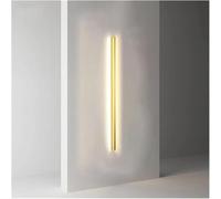 Modern Interior Wall Light Long Strip Bedside Lamp Living Room Bedroom Study Aisle Staircase Minimalist LED Wall Lamps Chandelier(Gold-Trichromatic Light,80CM)