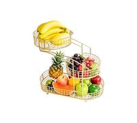 Modern Iron Fruit Basket 3 Tiers Structure Detachable Fruit Display Stand for Simple Cleaning and Efficient Storage Scandinavian
