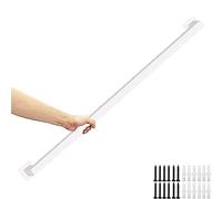 Modern Iron Handrail Grab Bar Kit - Sturdy Wall Mount Industrial Railing for Indoor/Outdoor Staircase, Deck, Loft, Porch Safety - Easy Installation