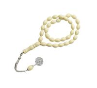 Modern Islamic Acrylic Oval Shaped Beads Prayer Rosary for Mindfulness Compact Size Modern Meditation Beads, フリーサイズ