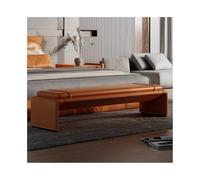 Modern Italian Minimalist Ottoman Bed Bench for Bedroom Elegant Long Stool for Clothes Couch Stylish Bed-End Storage Solution Chic Home Decor