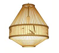 Modern Japanese Bamboo Weaving Chandelier Parchment Tape Printing Light Fixture Suitable For Study, Living Room, Dining Room Decoration Hanging Lamp