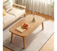 Modern Japanese Low Dining Table - Small Folding Coffee Table for Floor Seating, Minimalist Wood Sofa Side Table, Spacious 80CM Desktop for Living Room & Bedroom.