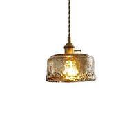 Modern Japanese Style Ceiling Lamp - Single Head Glass Pendant Light with E27 Base for Shopping Malls, Clothing Stores, Studies, and Chaners