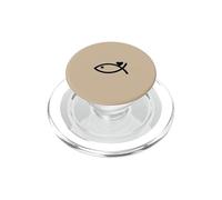 Modern Jesus Fish Love Heart Graphic PopSockets PopGrip for MagSafe