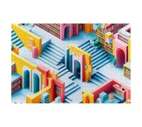 Modern Jigsaw Puzzles for Adults 1500 Piece Jigsaw Puzzles for Adults Abstract 87x57cm, Classic Educational Games Decompression, Challenging Game for Families Beautiful Home Decor Gifts for Men H-35