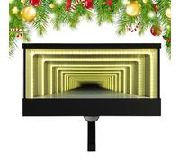 Modern Key Holder for the Wall - White LED Cool - Infinity Mirror Garage White LED Key Holder for Men Entrance Area House Entrance Outdoor Door Entrance Shelf