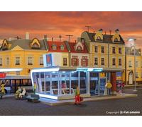 Modern Kiosk Including LED Lighting HO/OO Gauge Kibri Kit 39008