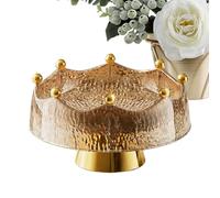 Modern Kitchen Bowl - 10.9 Inch Round Tray, PP Material Dish, Elegant Centerpiece with 8 Forks | Functional Fruit Holder for Table Countertop, Dining Room Serving Legends