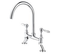 Modern Kitchen Faucet Hole 2Handle Ceramic Grip Copper Sink Mixer Tap Stylish Kitchen Faucet for Easy Cleaning and Cooking