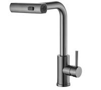 Modern Kitchen Faucet Pull-Down Sprayer, 360° Swivel Spout, 3 Spray M, Hot & Cold Water Mixer Tap, Slish Sink Faucet for Home & Restaurant Use