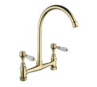 Modern Kitchen Faucet Two Hole Dual Handle Mixer Tap Durable Copper Sink Faucet Elegant Kitchen Sink Accessory Easy Installation Exquisite Design Ideal for Home Renovation.