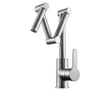 Modern Kitchen Sink Faucet Single Handle Hot/Cold Water Foldable Design Perfect for Contemporary Kitchens Easy Installation Durable and Stylish