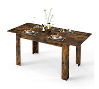 Modern Kitchen Table Large Industrial Dinner Furniture For Kitchen Rustic Brown