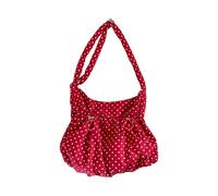 Modern Korean Styles Shoulder Bag Wrinkles Resistant Fabric Dot Pattern Crossbody Purse Spacious Interior Ergonomic Crossbody Bag For Women