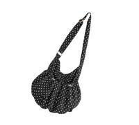 Modern Korean Styles Shoulder Bag Wrinkles Resistant Fabric Dot Pattern Crossbody Purse Spacious Interior Ergonomic Crossbody Bag For Women