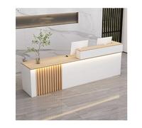 Modern L-Shape Filing Cabinet & Reception Desk - Maple Wood Checkout Counter for Office, Lobby, Beauty Salon - Stylish Front Desk with Ample Storage (120CM/47.2IN)