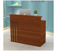 Modern L-Shaped Reception Desk for Office & Salon - Stylish Workstation Ideal for Entry Halls & Point of Sale 210x50x100cm Perfect for Professional Spaces and Customer Service