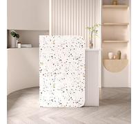 Modern L-Shaped Reception Desk Front Counter Table for Beauty Salon & Office Stylish Wood Grain Checkout Counter Ideal for Reception Rooms & Retail Spaces