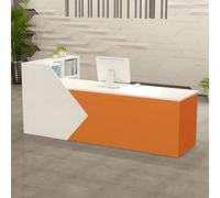 Modern L-Shaped Reception Desk with Storage, Stylish Office Counter Table for Salon & Boutique - Sleek Wooden Design, Multiple Sizes & Color Options, Space-Saving Solution