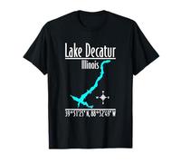 Modern Lake Decatur - Illinois T-Shirt