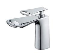 Modern Lar UnderSink Bathroom Basin with Waterfall Faucet - Hot & Cold Mixing Install Stylish Design for & Office Use Saving Solution