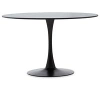 Modern Large Black Dining Table, Sturdy Table For Guests, Minimalist Design Dining Table For Breakfast Premier Housewares Black One Size