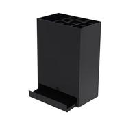 Modern Large Capacity Metal Umbrella Holder, Freestanding Metal Umbrella Holder with Removable Drip Tray,Large Capacity Entrance Umbrellas Stand Rack for Hotel Offices(Black,33*20*48cm/13*7.9*19in)