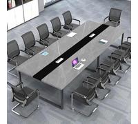 Modern Large Conference Table - Durable Scratch-Resistant Office Desk Multiple Sizes & Colors Perfect for Boardrooms Training Rooms Collaborative Spaces Meetings & Events (Chairs Not Include