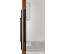 Modern Large Door Pull Handle - 24/32/47/59Inch, Double-Sided Ladder Style Stainless Steel Push Pull Bar Door Handle for Wood, Glass, Steel Doors (Black 80Cm(31.5In))
