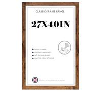 Modern Large Rustic Poster Frame 27x40'' Mdf Wooden Vertical & Horizontal 68.58x101.6 cm Picture Frame for Photos, Posters & Art Prints