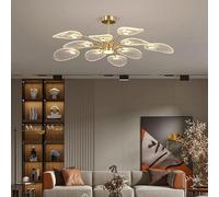 Modern Leaf Ceiling Chandelier Scandinavian Design LED Restaurant Living Room Bedroom Decorative lampshade Pendant Light,Hanging Lights