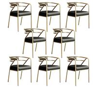 Modern Leather Arm Chair SetComfortable Seating for Living Room Dining Room & Waiting AreasStylish 2Piece Design for Home & Office Use