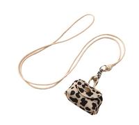 Modern Leather Necklace Case Pendnat Portable for Earphones and Coin Handheld and Sturdy for Active Lifestyles Personalize Fashion Pieces