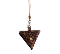 Modern Leather Necklace Case Pendnat Portable for Earphones and Coin Handheld and Sturdy for Active Lifestyles Personalize Fashion Pieces