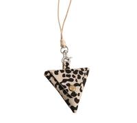 Modern Leather Necklace Case Pendnat Portable for Earphones and Coin Handheld and Sturdy for Active Lifestyles Personalize Fashion Pieces
