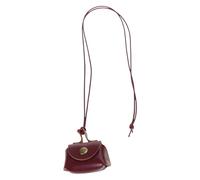 Modern Leather Necklace With Coin Purse Headphone Bag Pendant Collarbone Chain Hanging Neckchain For Women Girls