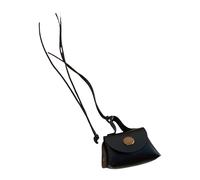 Modern Leather Necklace With Coin Purse Headphone Bag Pendant Collarbone Chain Hanging Neckchain For Women Girls