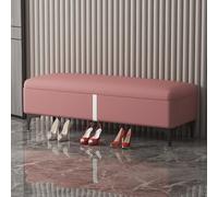 Modern Leather Storage Bench Rectangular Ottoman Storage Chest Stylish Footrest for Sofa & Bed 63x15.7x15.7 IN Wooden Frame Home Décor Solution.