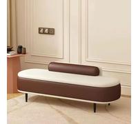 Modern Leather Storage Ottoman with Footrest Upholstered Footstool for Bed End Sofa Entryway Living Room Dining Room - Stylish nizer and Space Saver