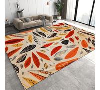 Modern Leaves 160 x 230 cm Extra Large Oversized Area Rug Minimalism Abstract Non Slip Rug short plush Lounge Floor Carpet Mat for living room Q-545
