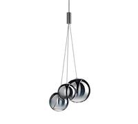 Modern LED 3 Way Glass Ball Ceiling Penda Cluster Simple Kitchen Island Lighting Fixture 3-Lights Hanging Lamp for Dining Room