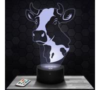 Modern LED Ambient Lamp - Cow Animal Gift Idea for Office & Living Room, Christmas Decor