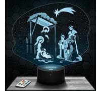 Modern LED Ambient lamp Nativity Jesus Christ Religion, Gift idea Catholic Christian Christ. Lamp Decoration Office Living Room Nativity Jesus Christ Religion, Soft Light. Christmas, Gift idea. TOP